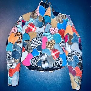 Denim Multipattern Camo Jacket